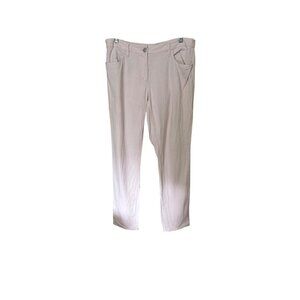 Ann Taylor Loft  Linen Blend Pants Sz 8T Beachy Boho Lagenlook Lagom